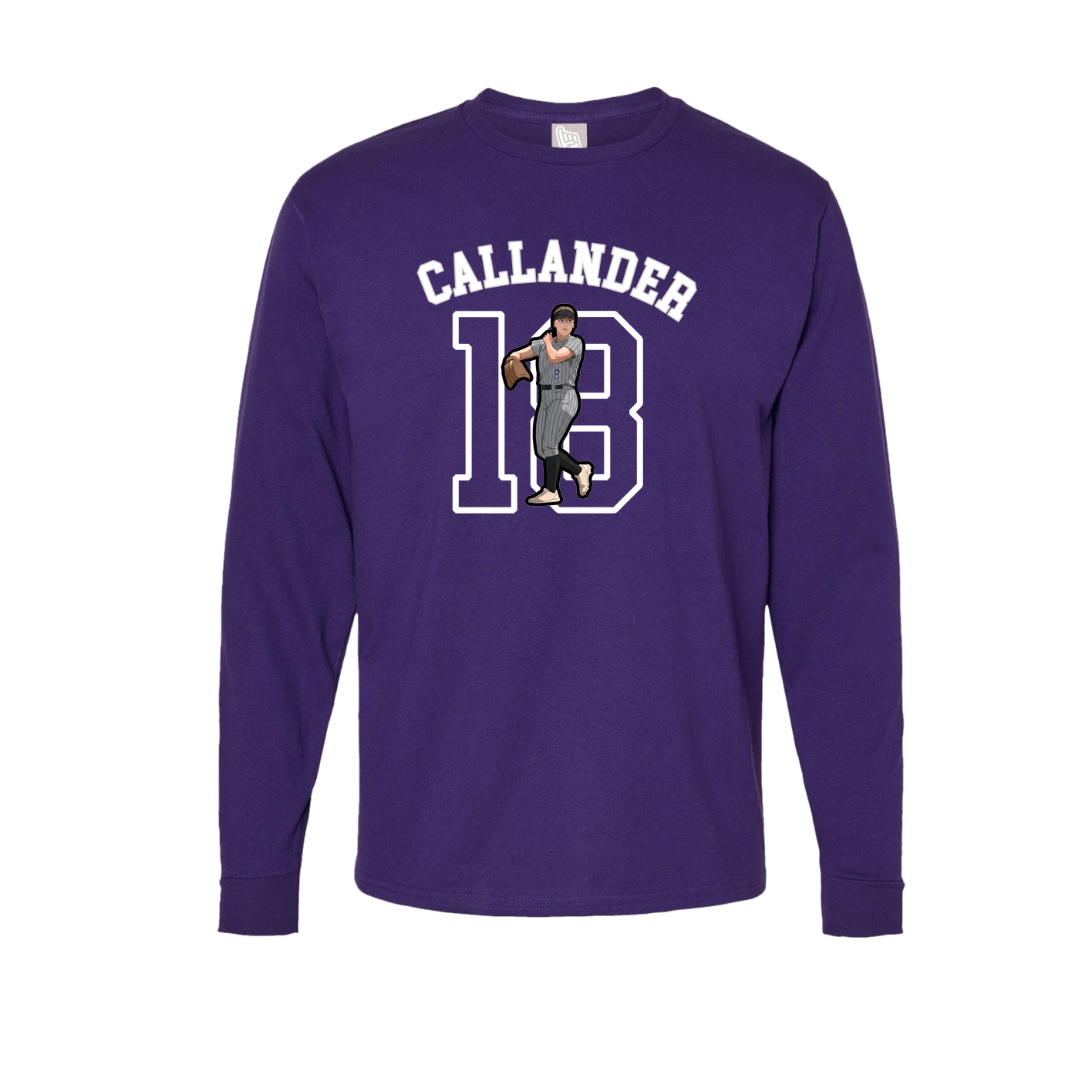 Long Sleeve Tee — Shirsey Arch in Purple