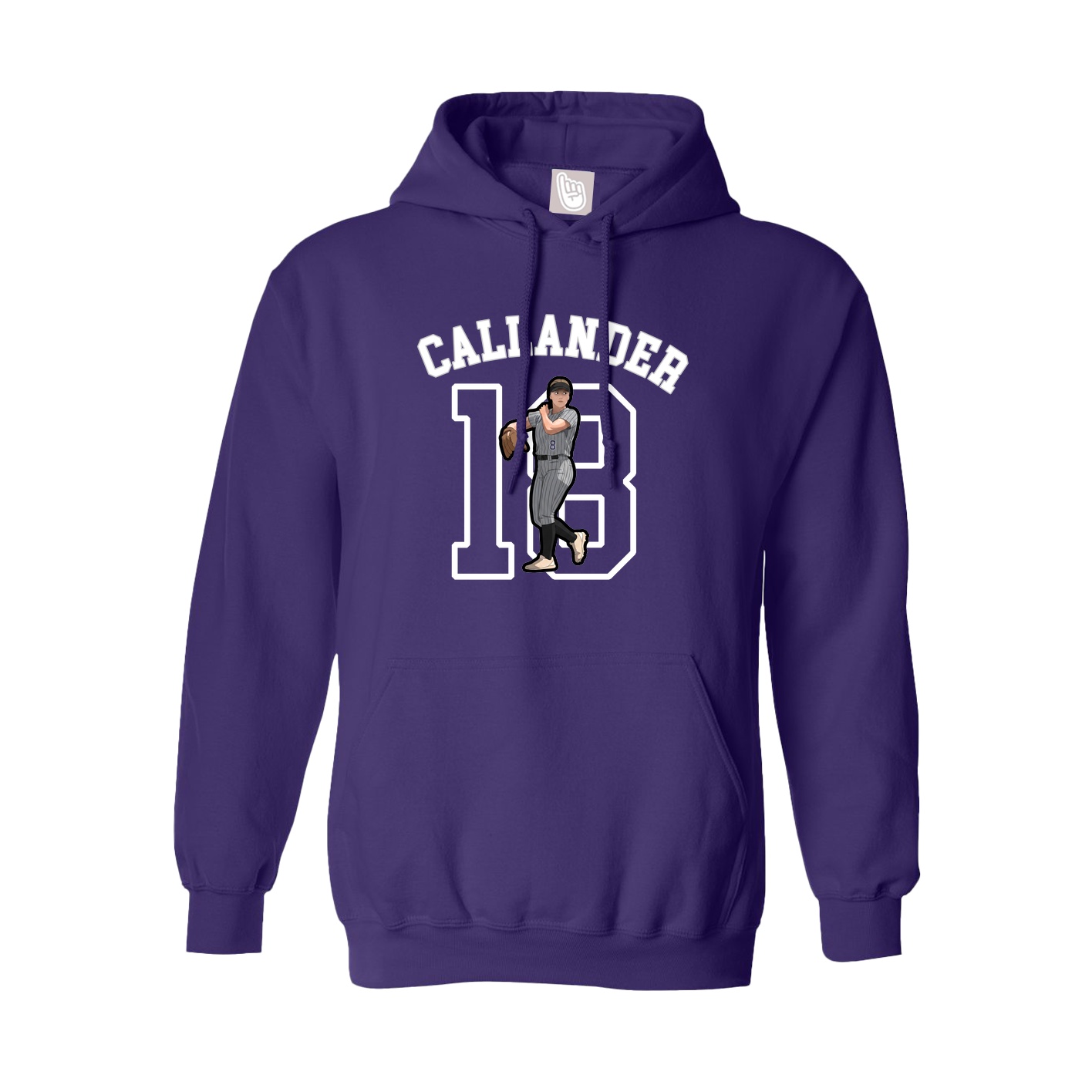 Youth Hoodie — Shirsey Arch in Purple