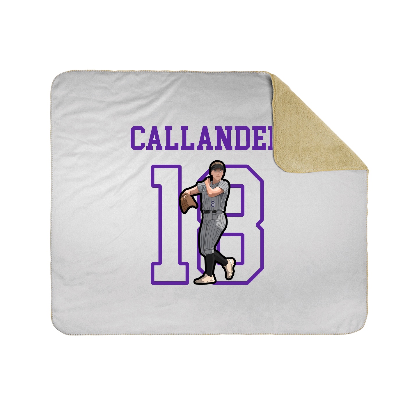 Throw Blanket — Shirsey in White