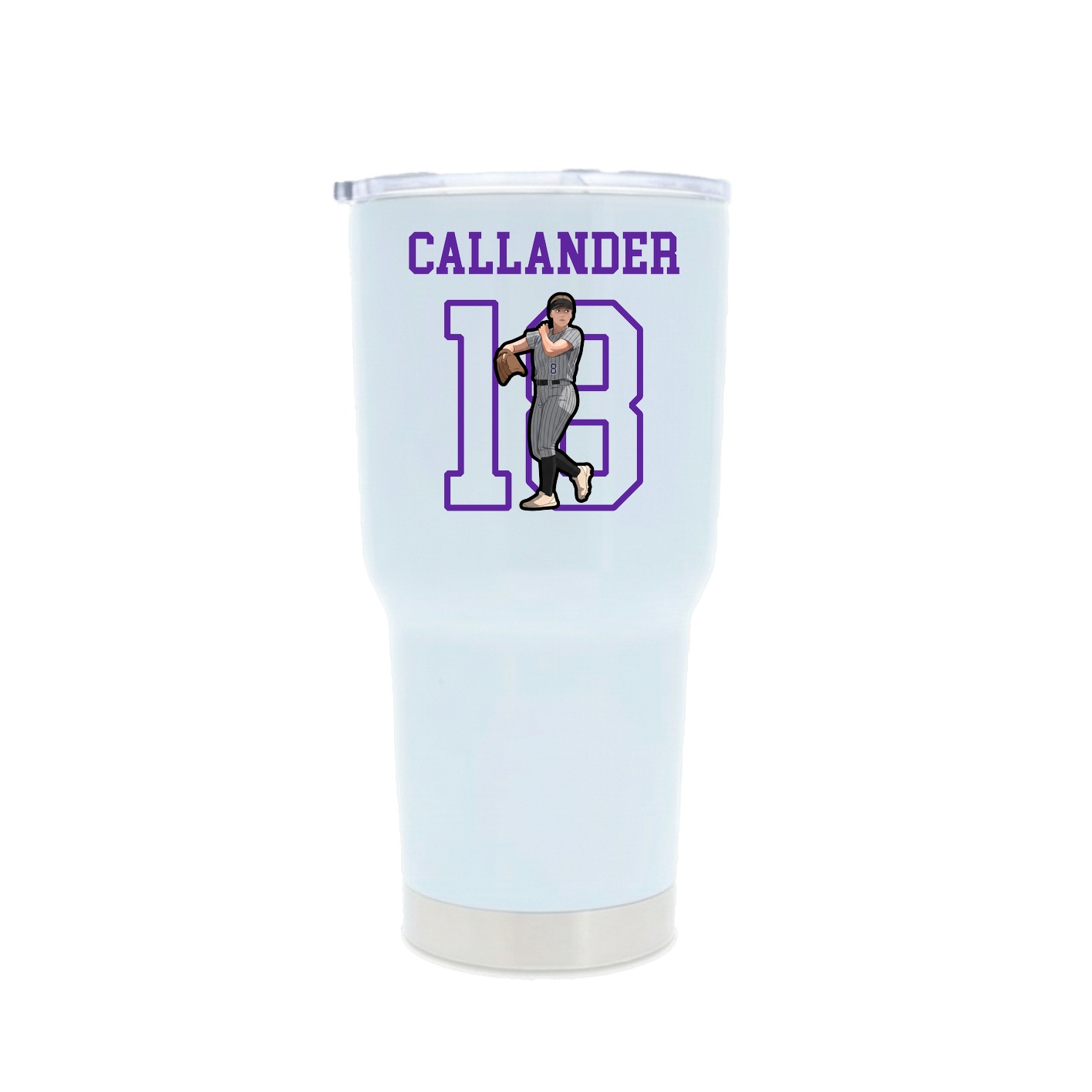 30oz Stainless Steel Tumbler — Shirsey in White