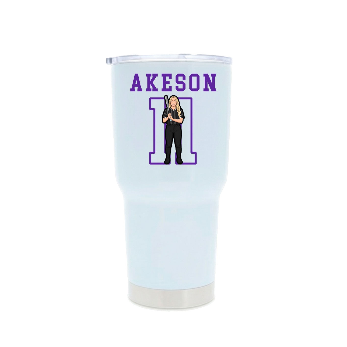 30oz Stainless Steel Tumbler — Shirsey in White