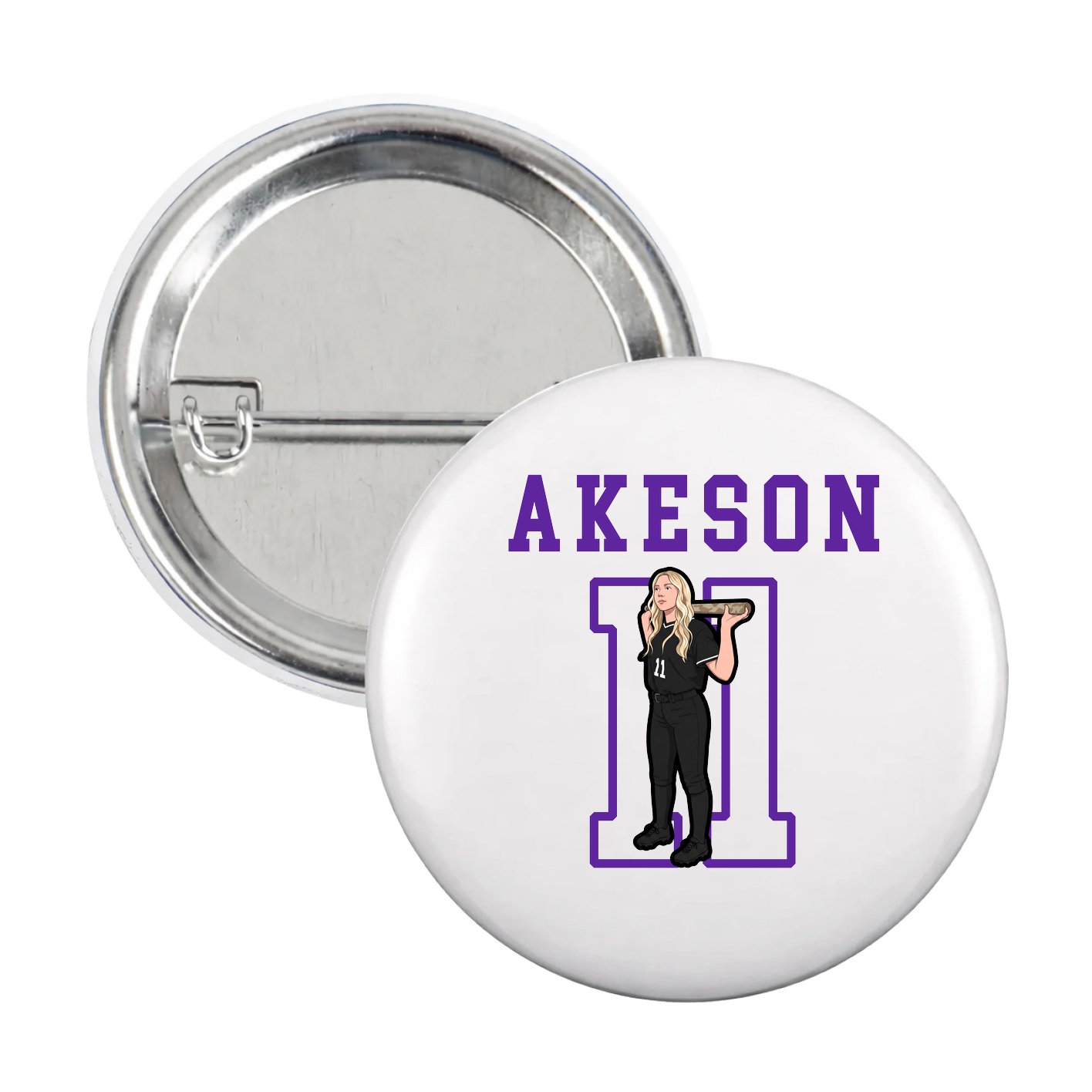 Game Day Button — Shirsey in White
