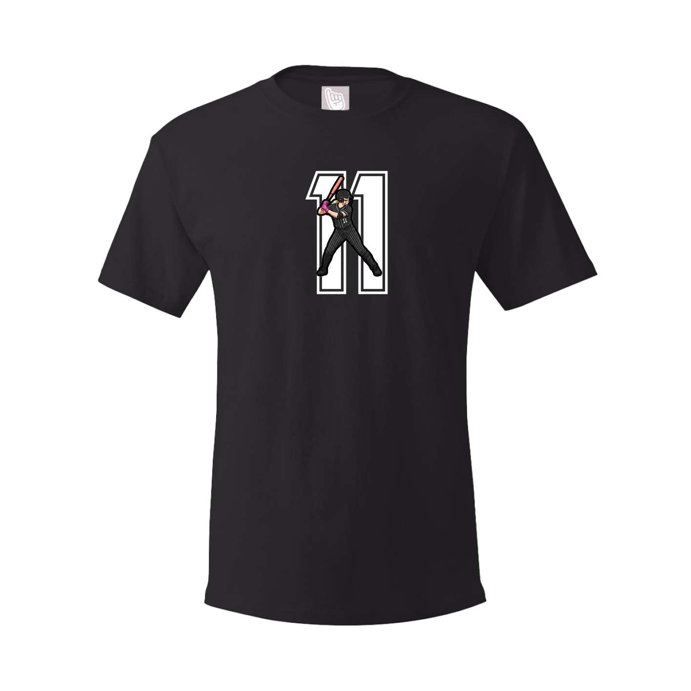 Youth Tee — Number in Black
