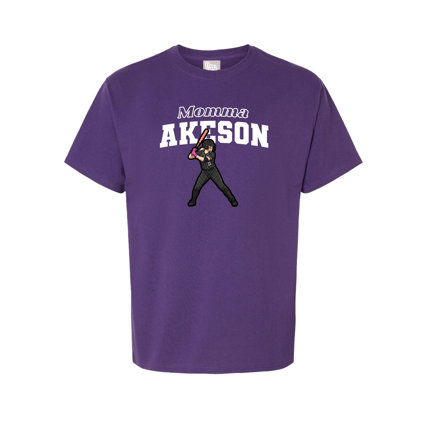 Youth Tee — Mothers Day Block in Purple