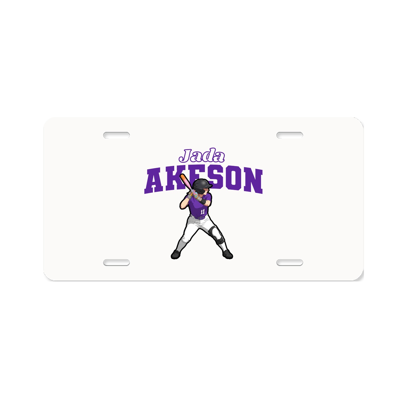 License Plate — Name Arch in Classic