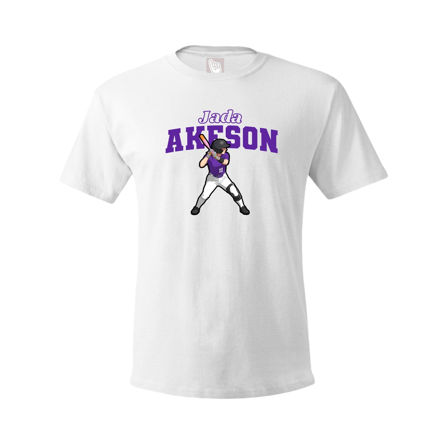 Tee — Name Arch in White