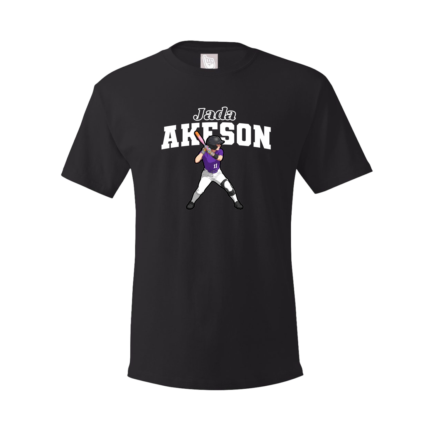 Youth Tee — Name Arch in Black