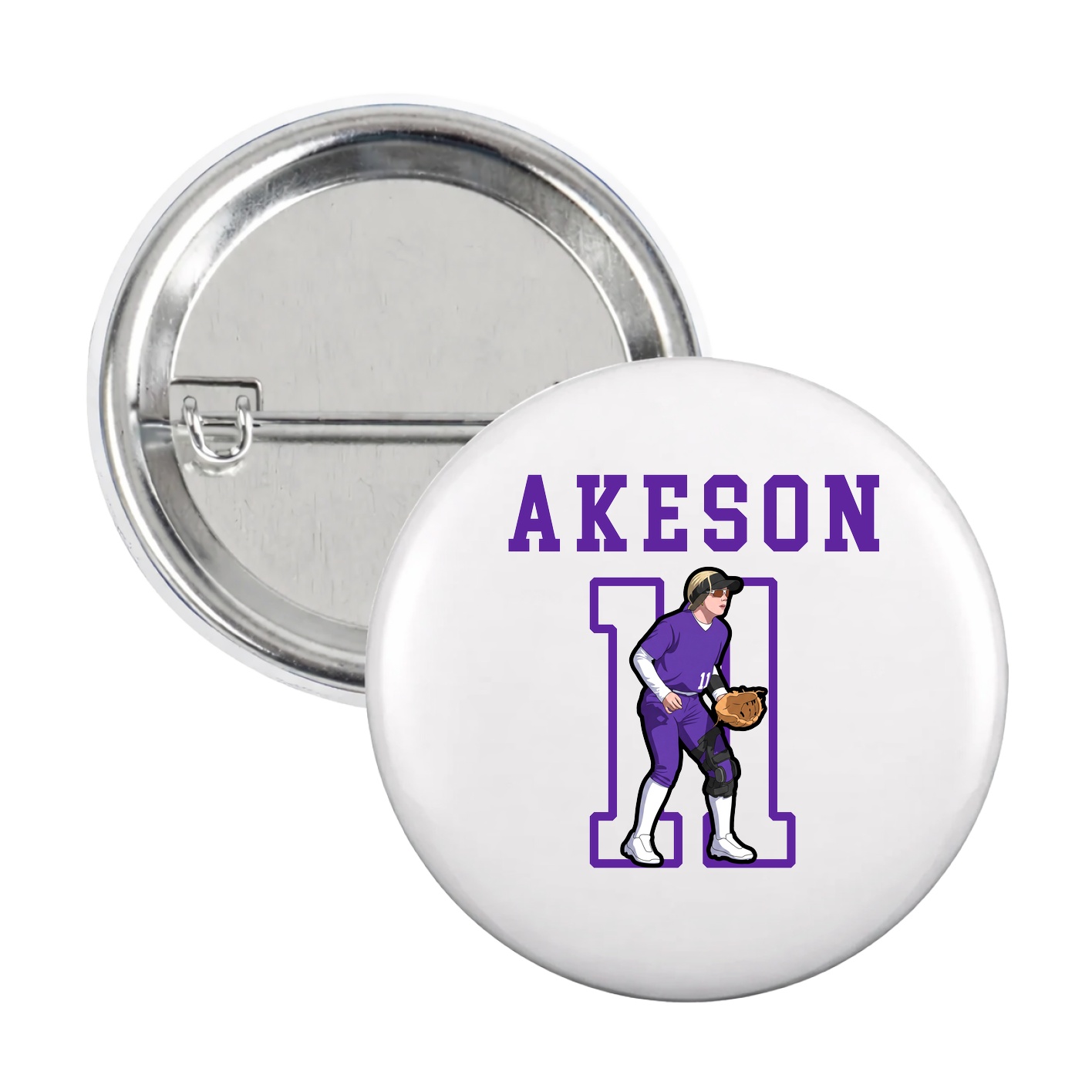 Game Day Button — Shirsey in White
