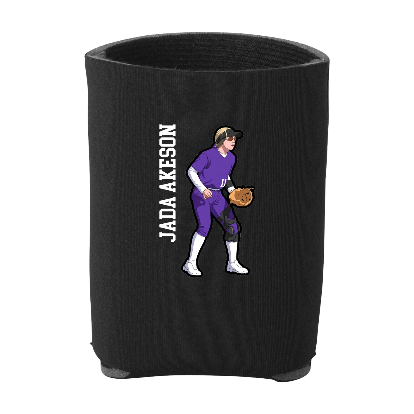 Can Holder — Name Vertical in Black