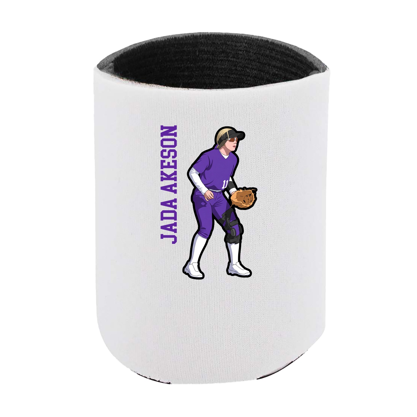 Can Holder — Name Vertical in White