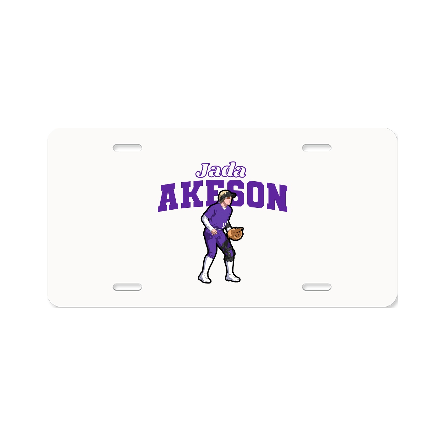 License Plate — Name Arch in Classic