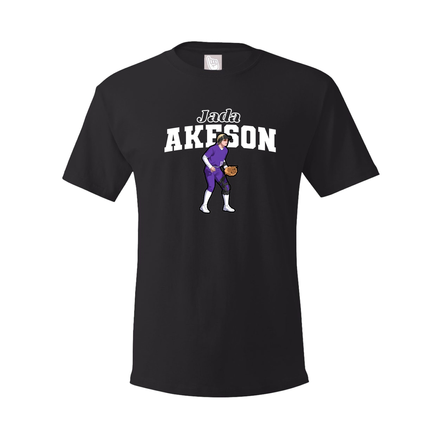 Youth Tee — Name Arch in Black