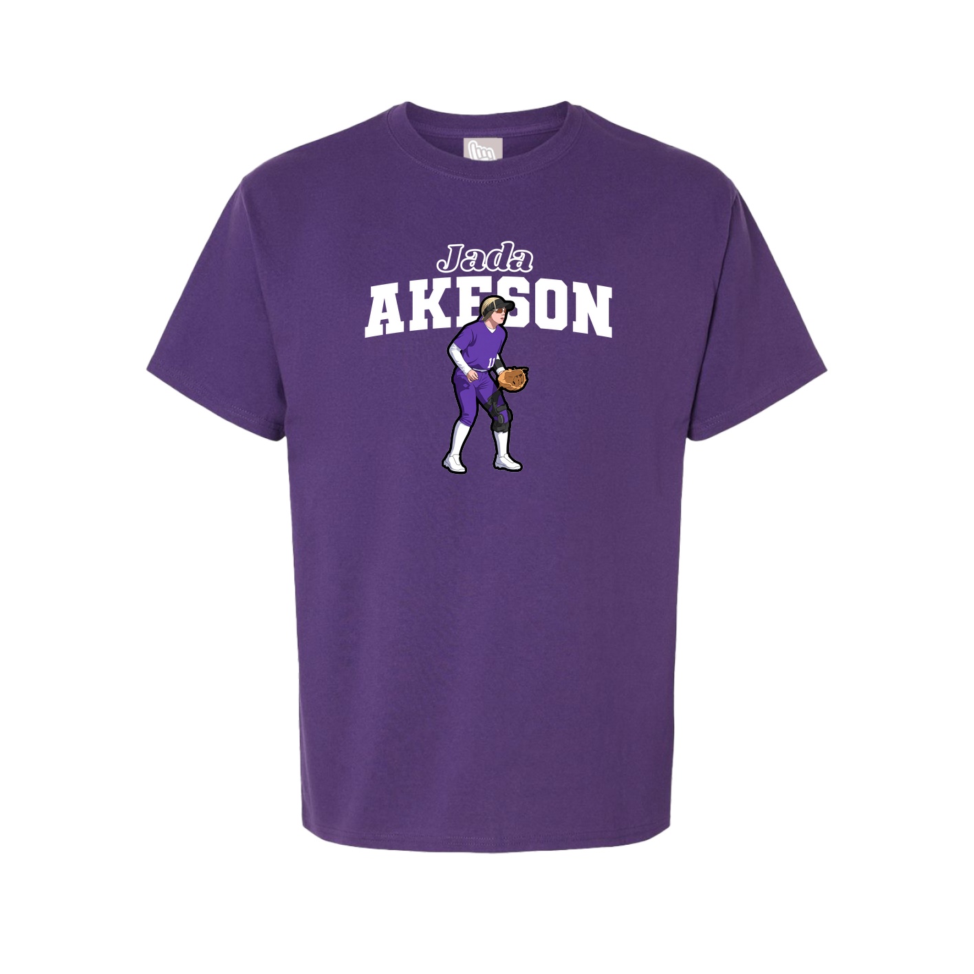 Youth Tee — Name Arch in Purple