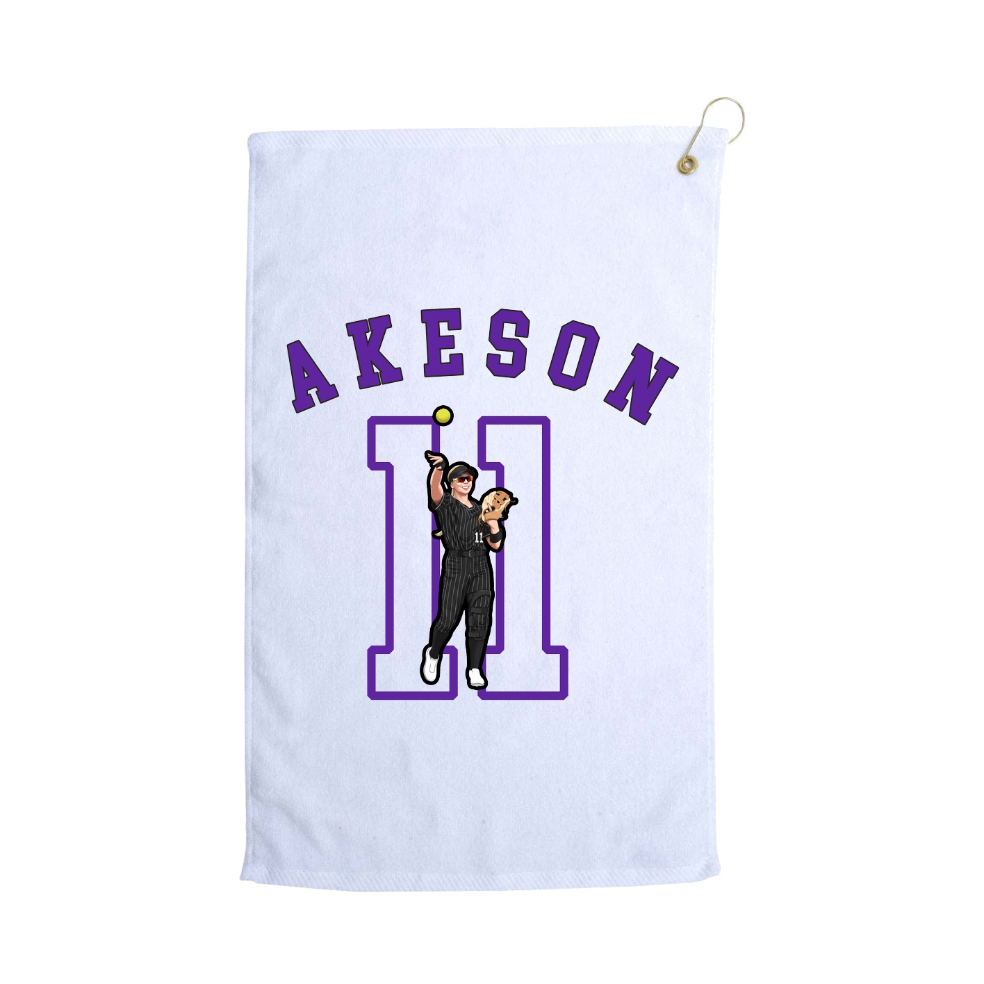 Golf Towel — Shirsey Arch in White
