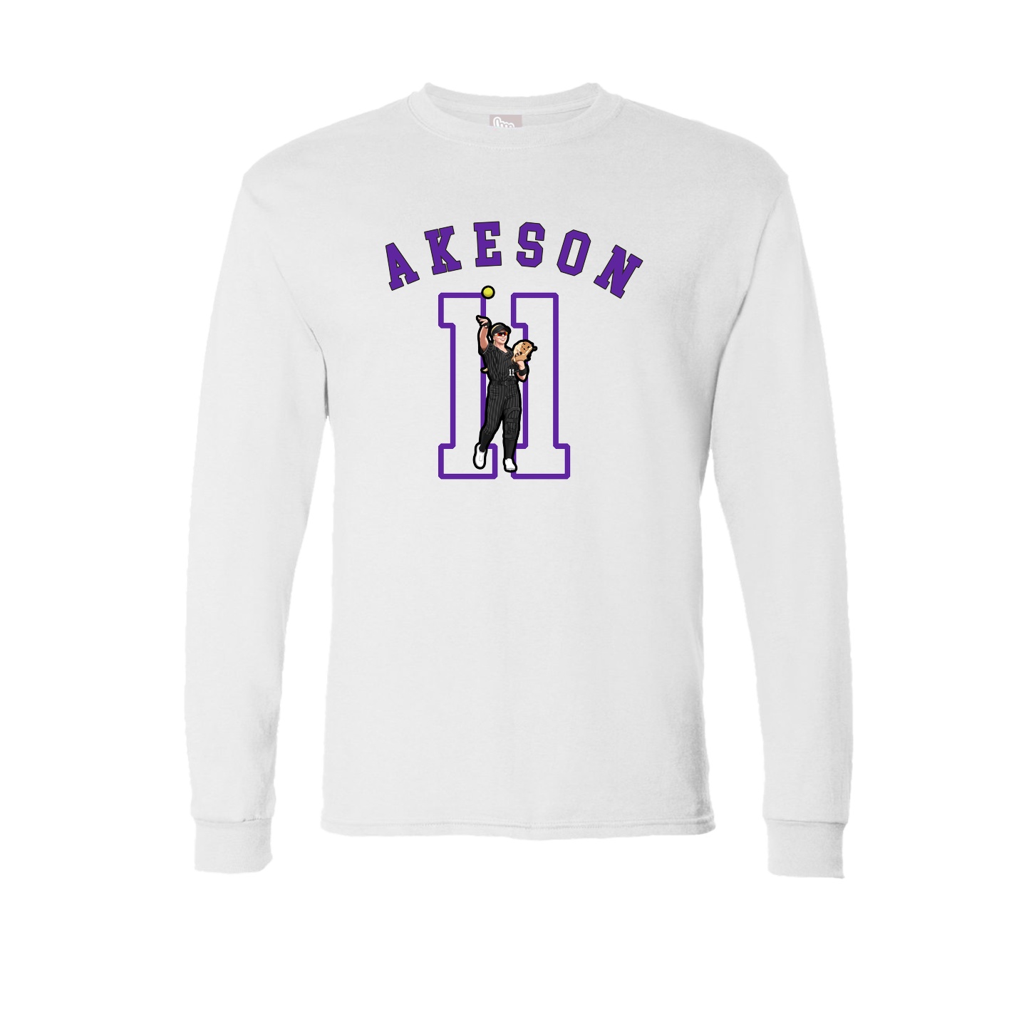 Long Sleeve Tee — Shirsey Arch in White