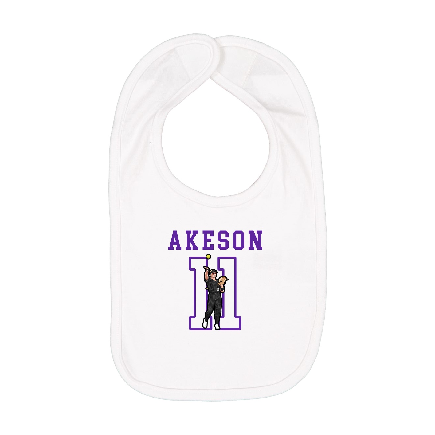 Infant Bib — Shirsey in White