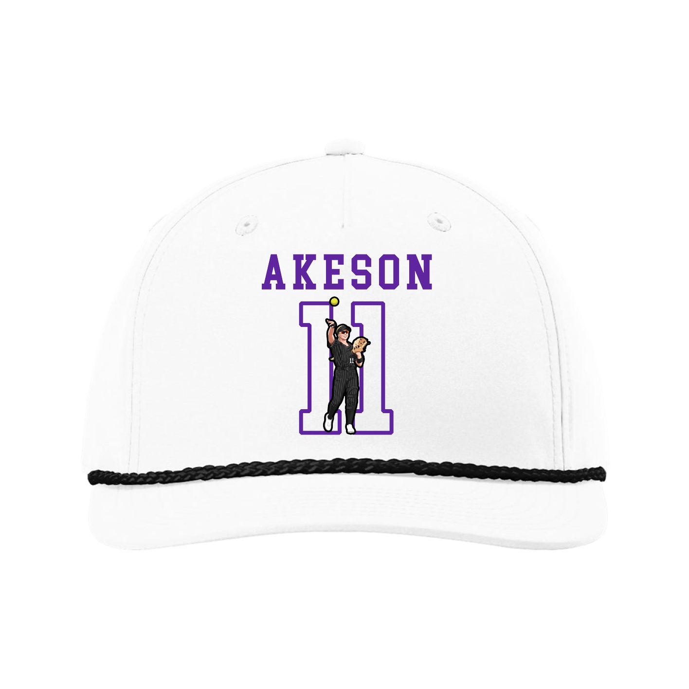 Five-Panel Classic Rope Cap — Shirsey in White