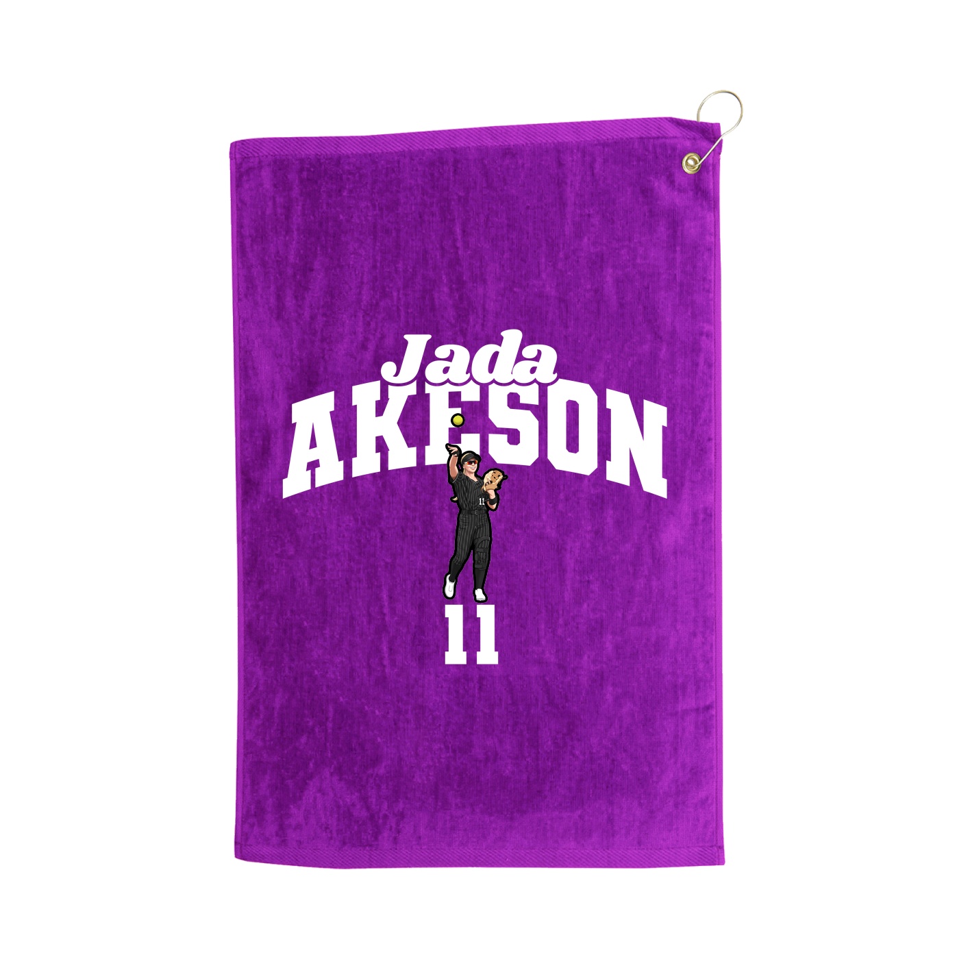 Golf Towel — Signature Arch in Purple