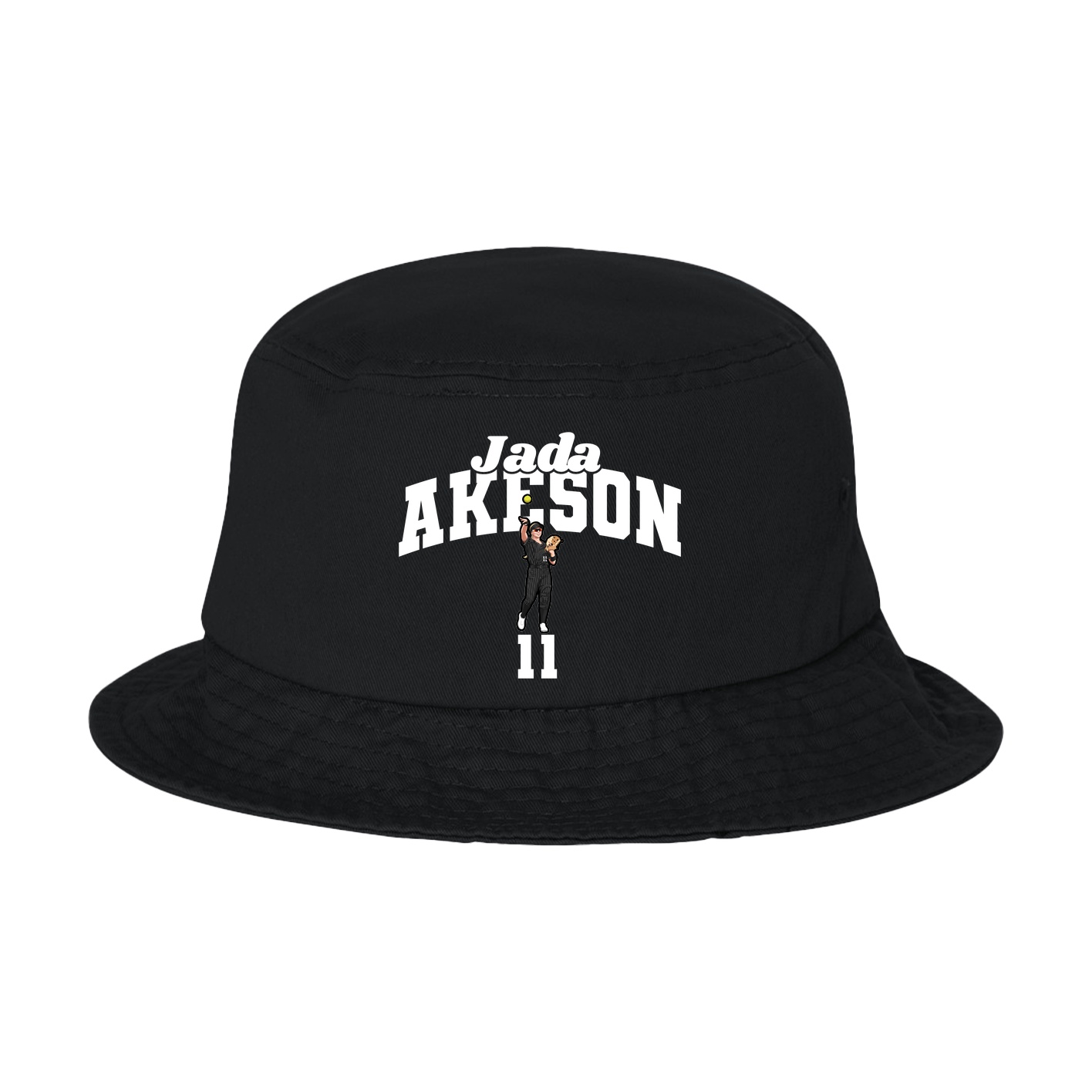 Bucket Cap — Signature Arch in Black