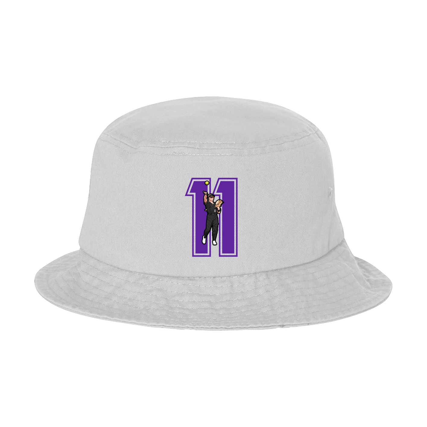 Bucket Cap — Number in White