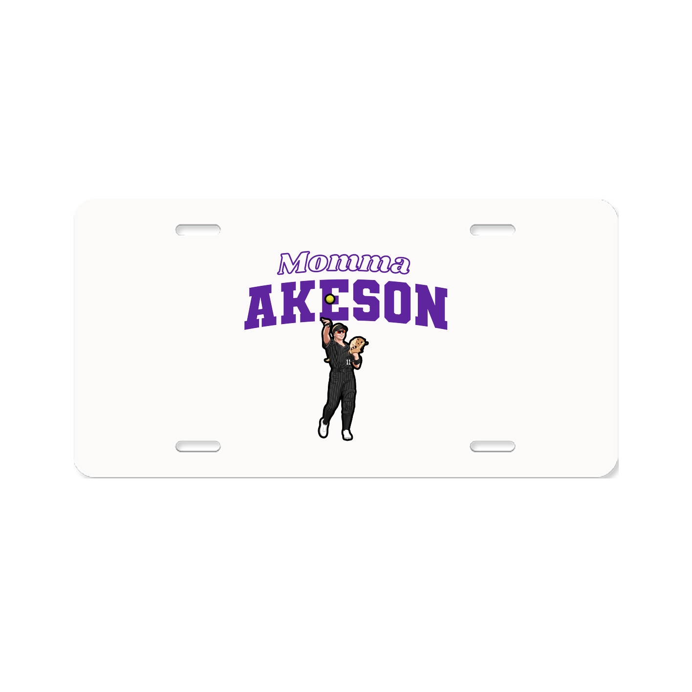 License Plate — Mothers Day Block in Classic