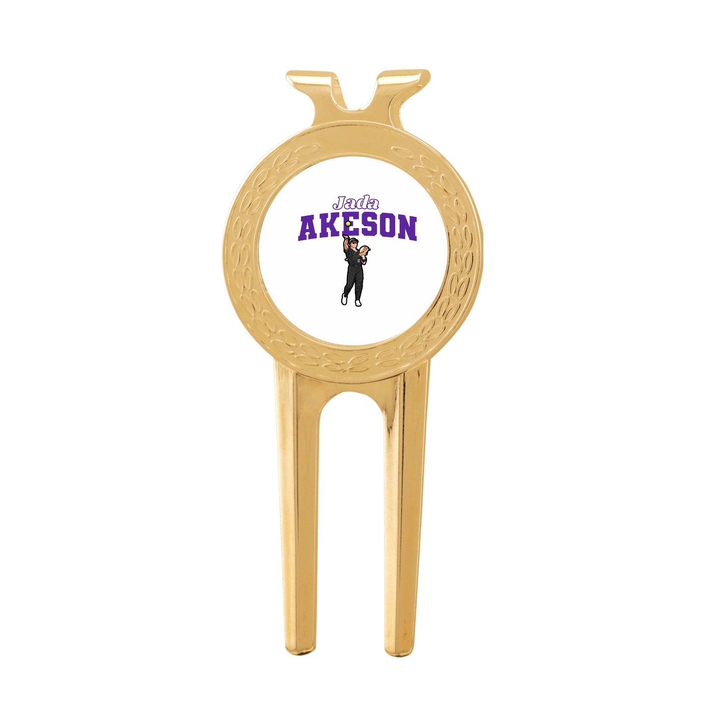 Divot Tool with Ball Marker — Name Arch in Classic