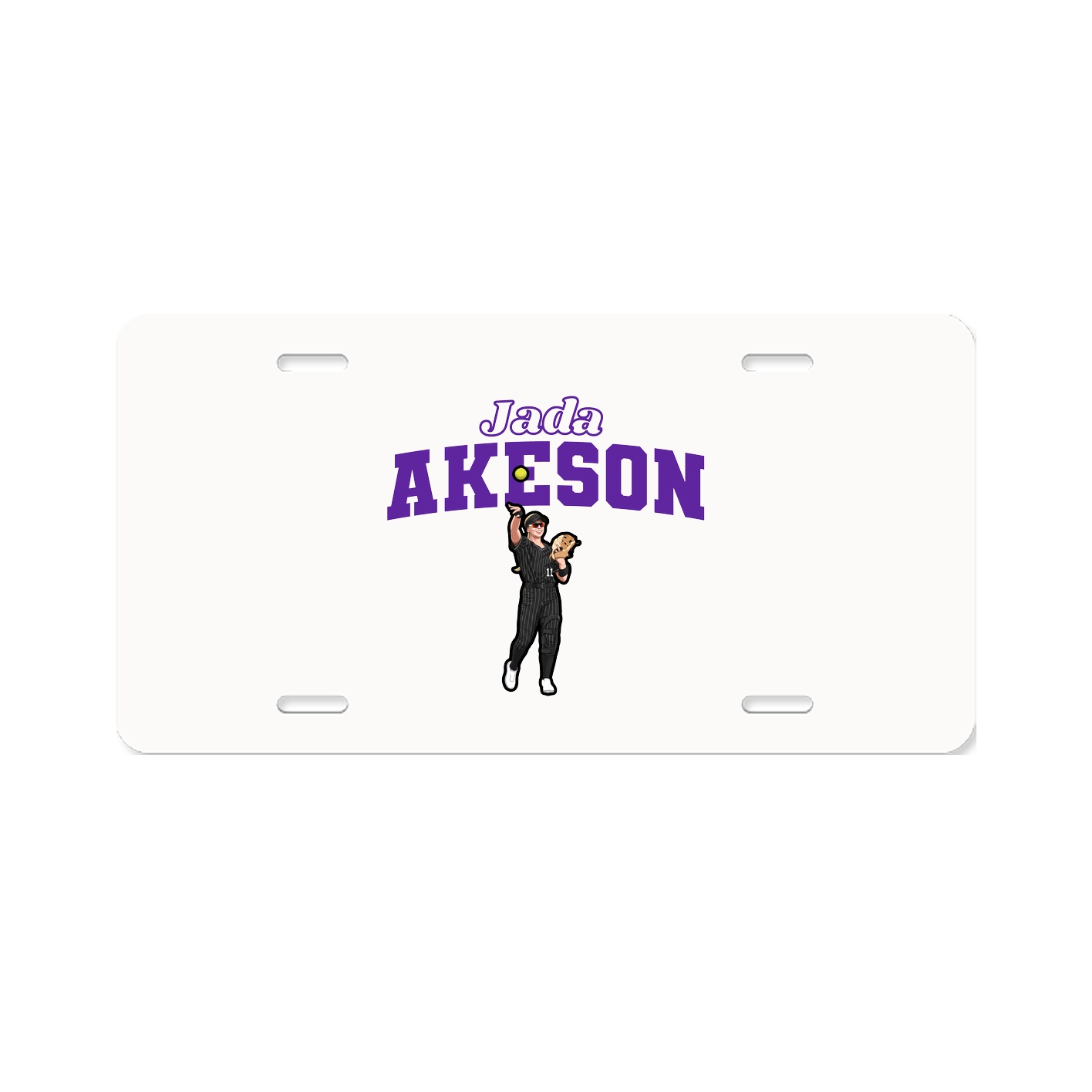 License Plate — Name Arch in Classic