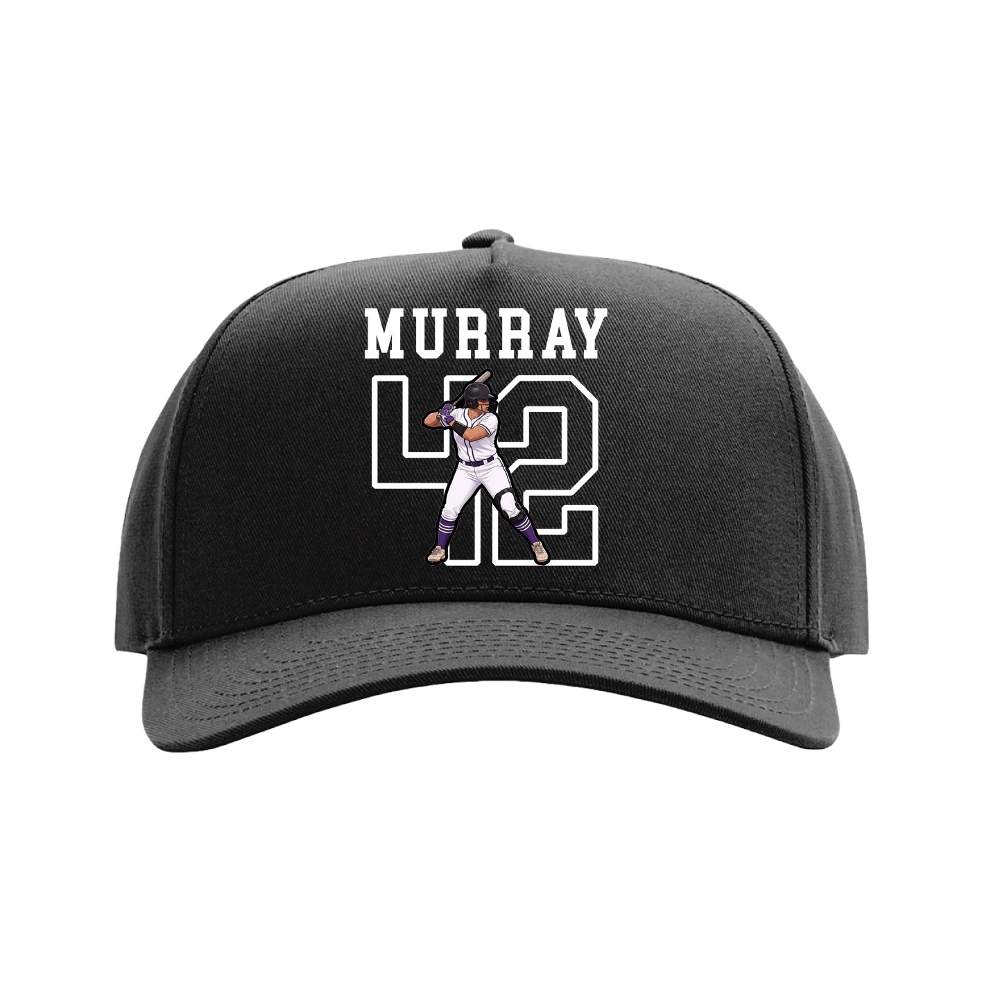 Full Fabric Five-Panel Champ Cap — Shirsey in Black