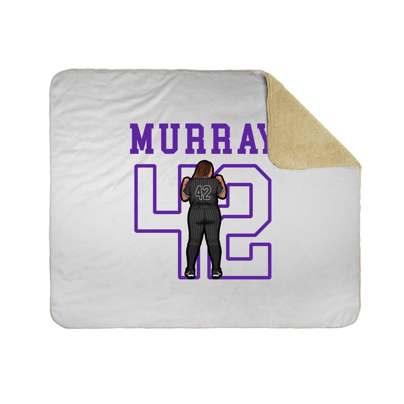 Throw Blanket — Shirsey in White