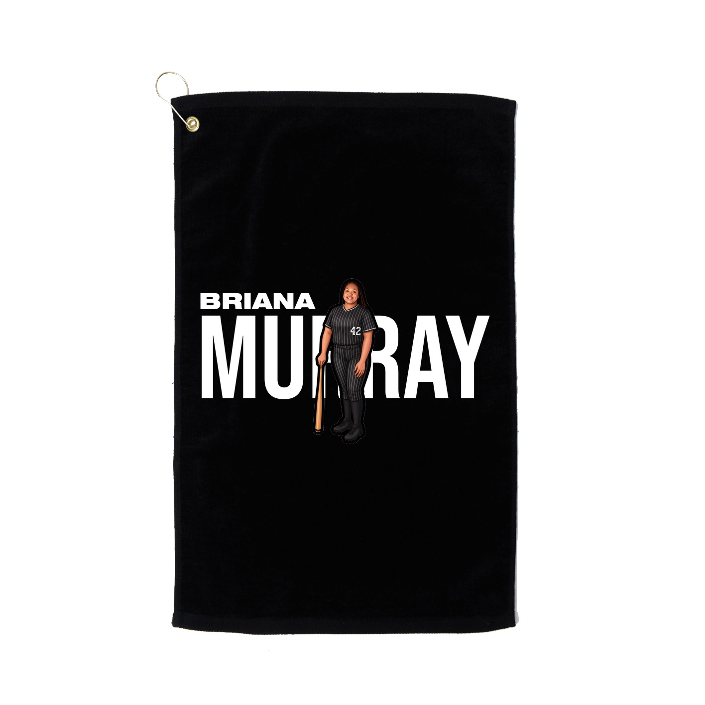 Golf Towel — Player Name in Black