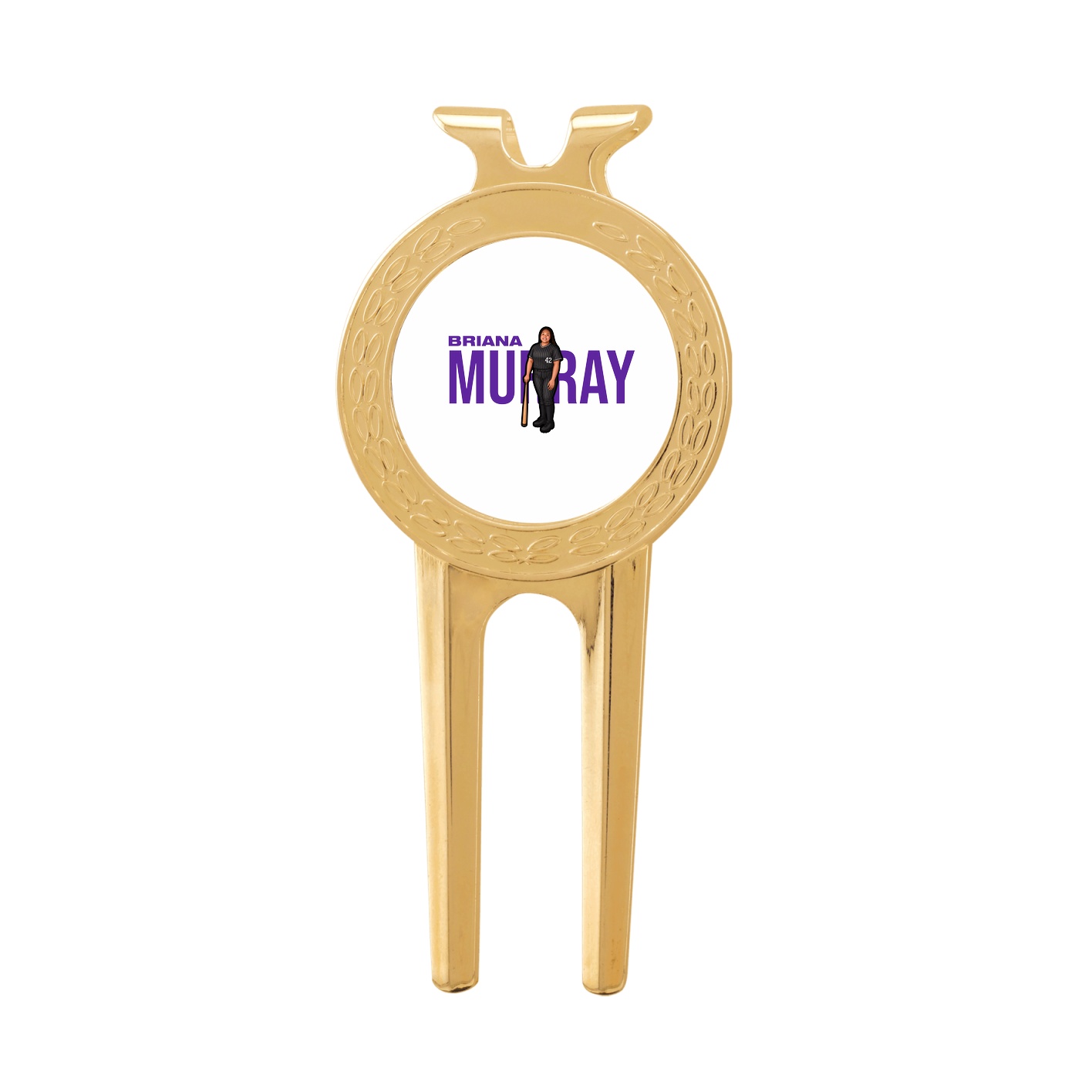 Divot Tool with Ball Marker — Player Name in Classic