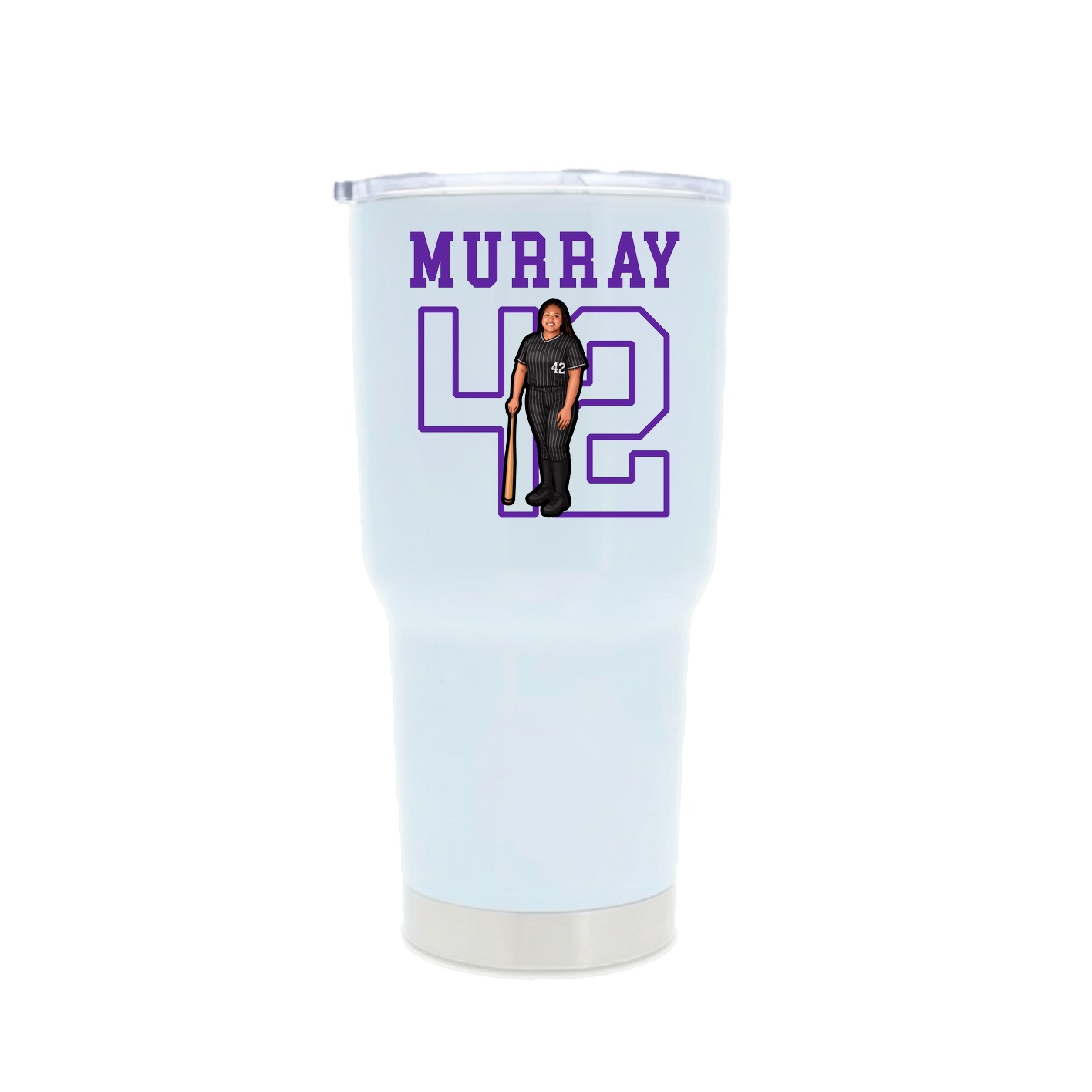 30oz Stainless Steel Tumbler — Shirsey in White