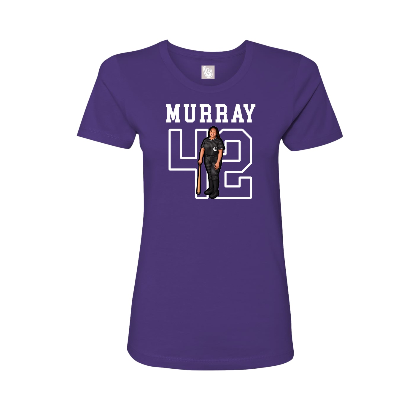 Fitted Women's Tee — Shirsey in Purple