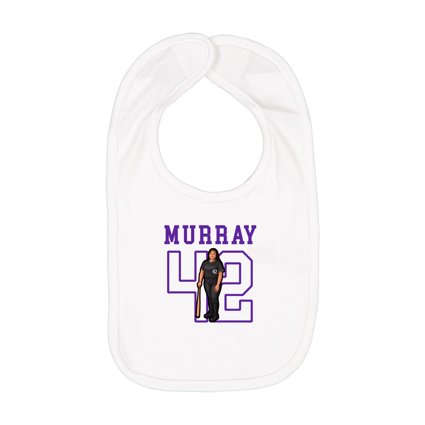 Infant Bib — Shirsey in White