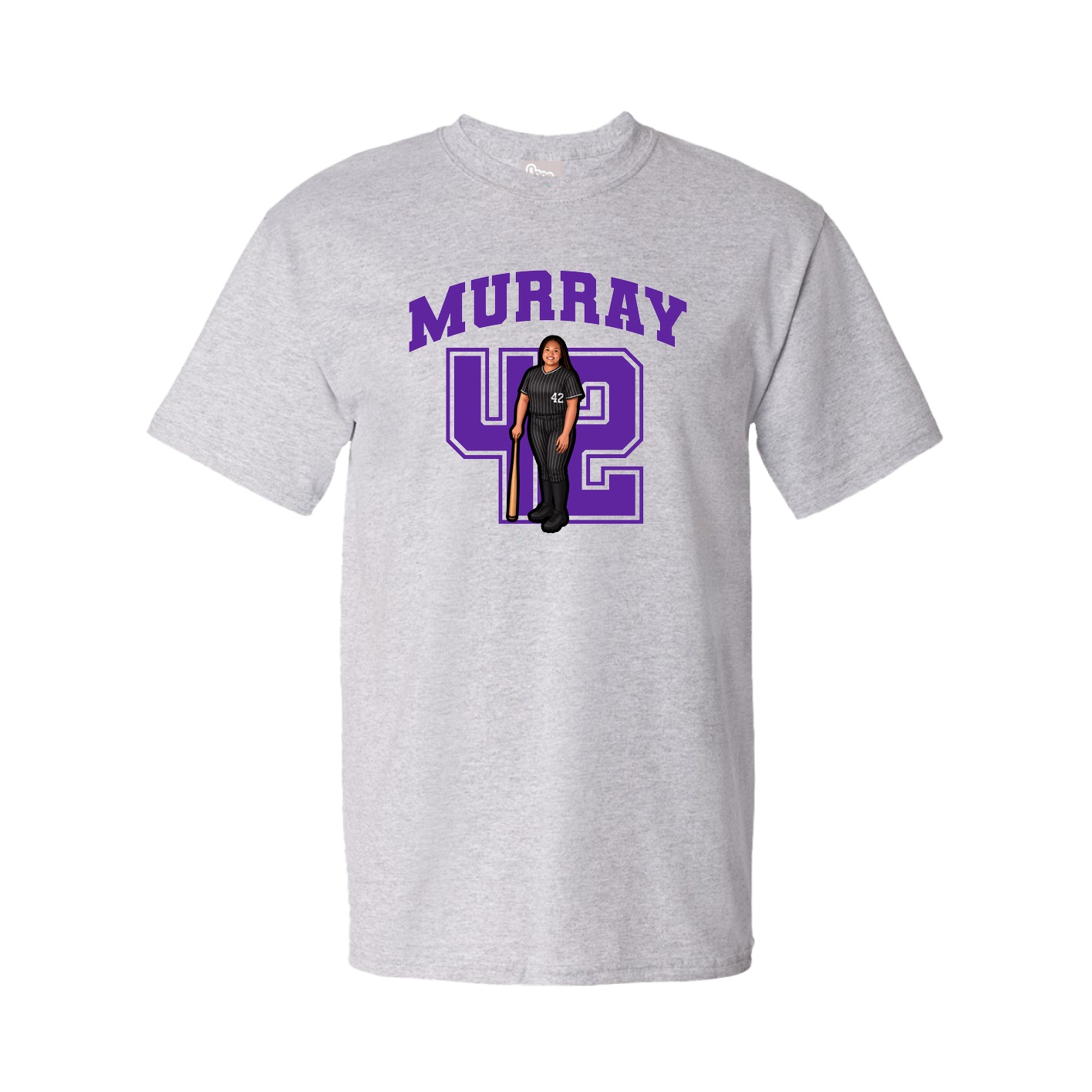 Youth Tee — Number in Grey