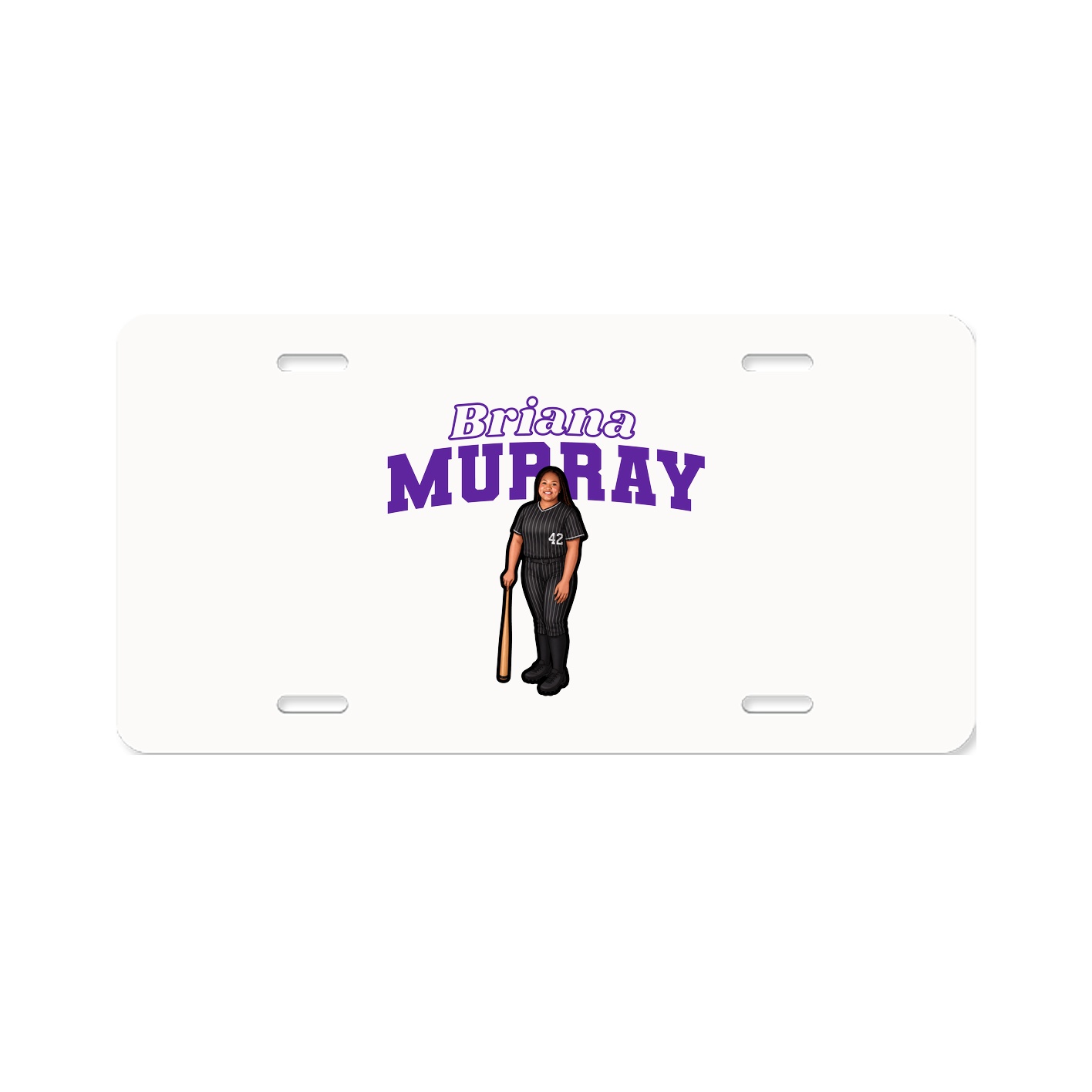 License Plate — Name Arch in Classic