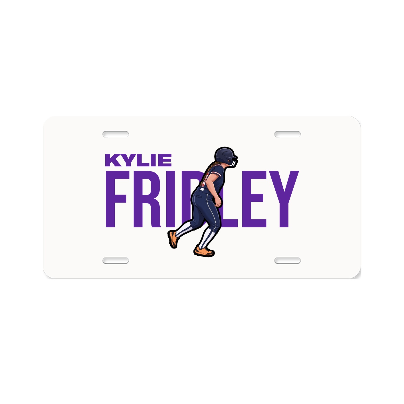 License Plate — Player Name in Classic