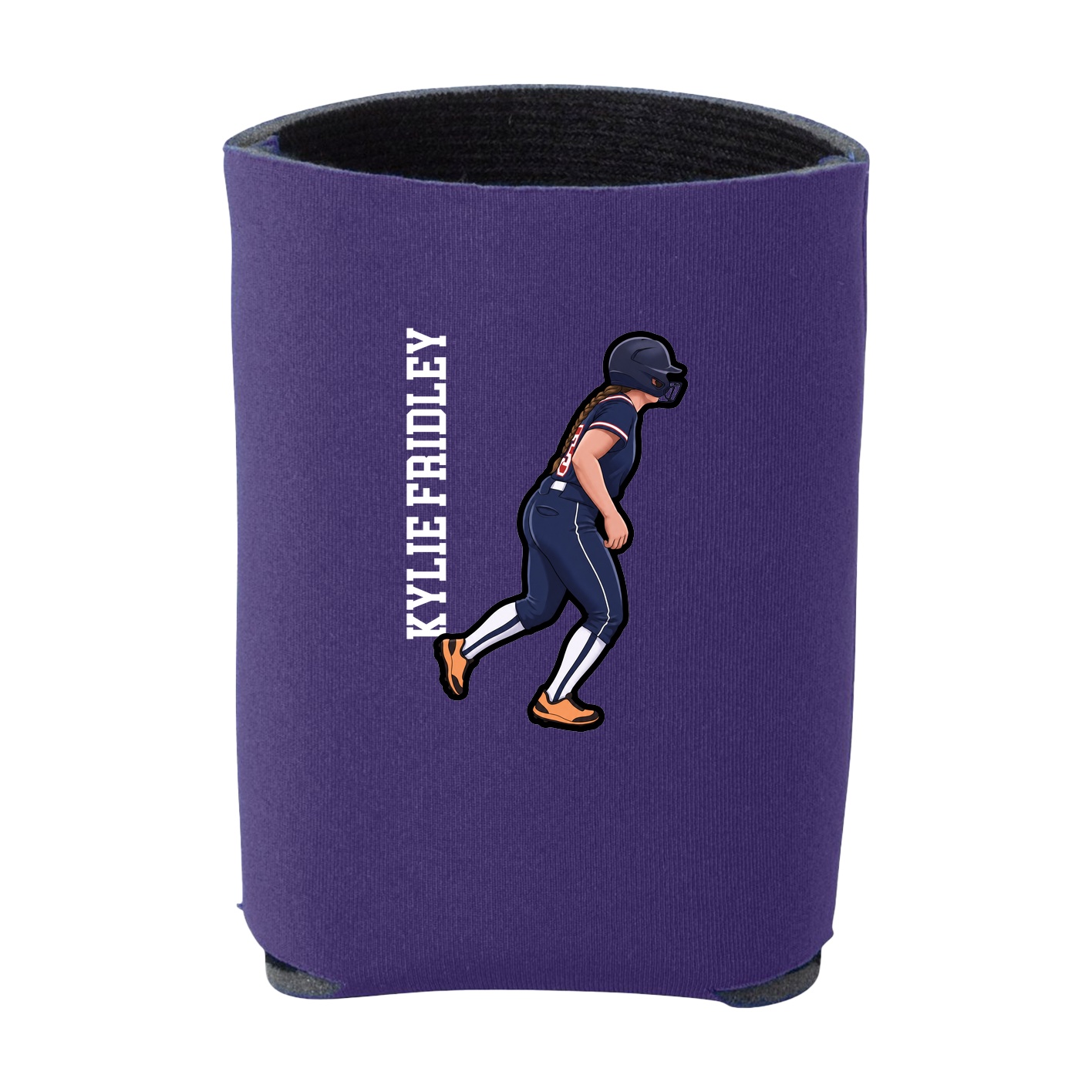 Can Holder — Name Vertical in Purple