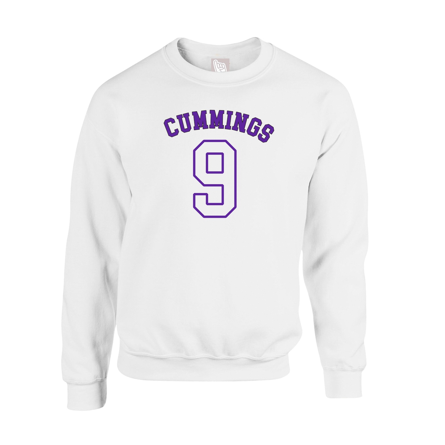 Fleece Crew — Shirsey Arch in White