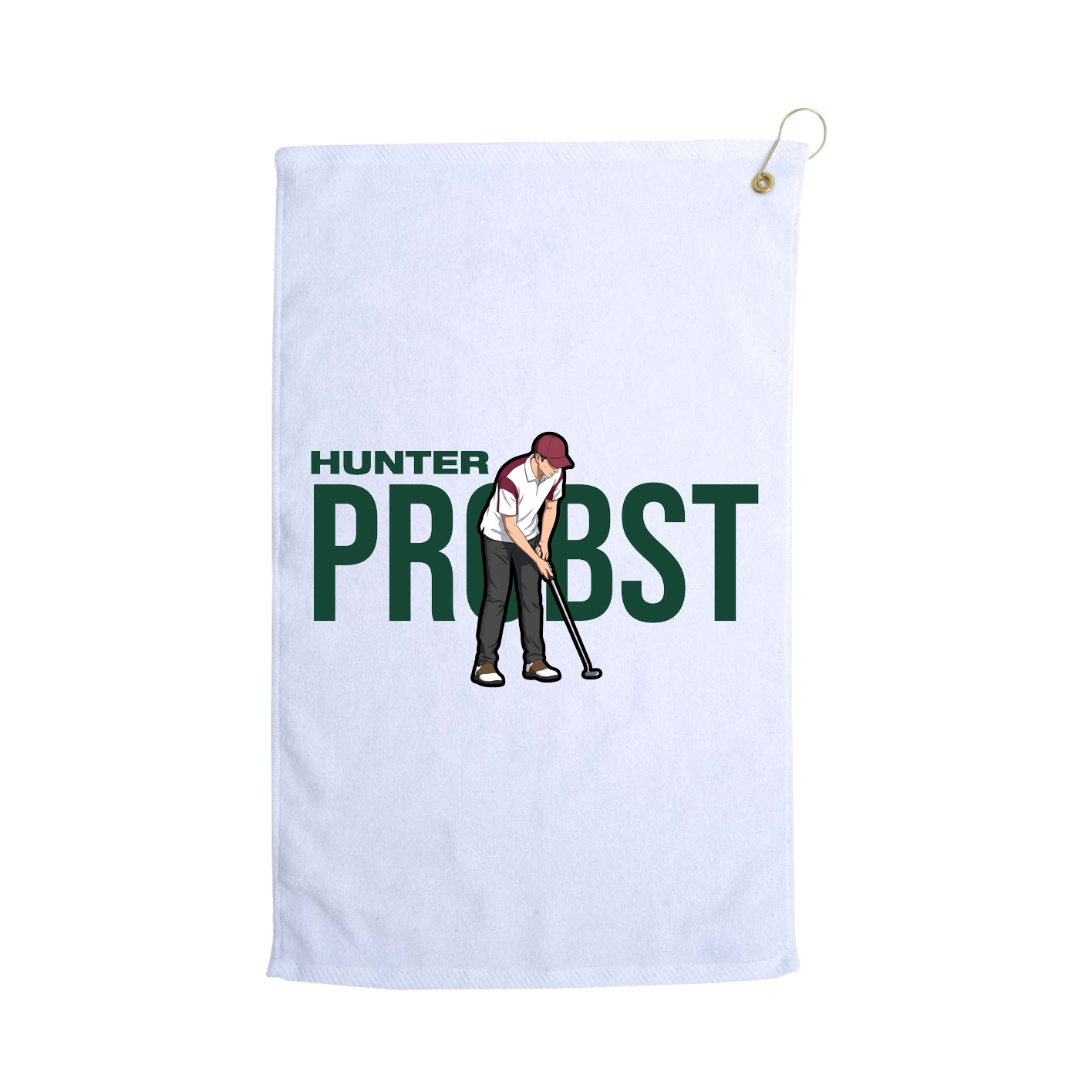 Golf Towel — Player Name in White