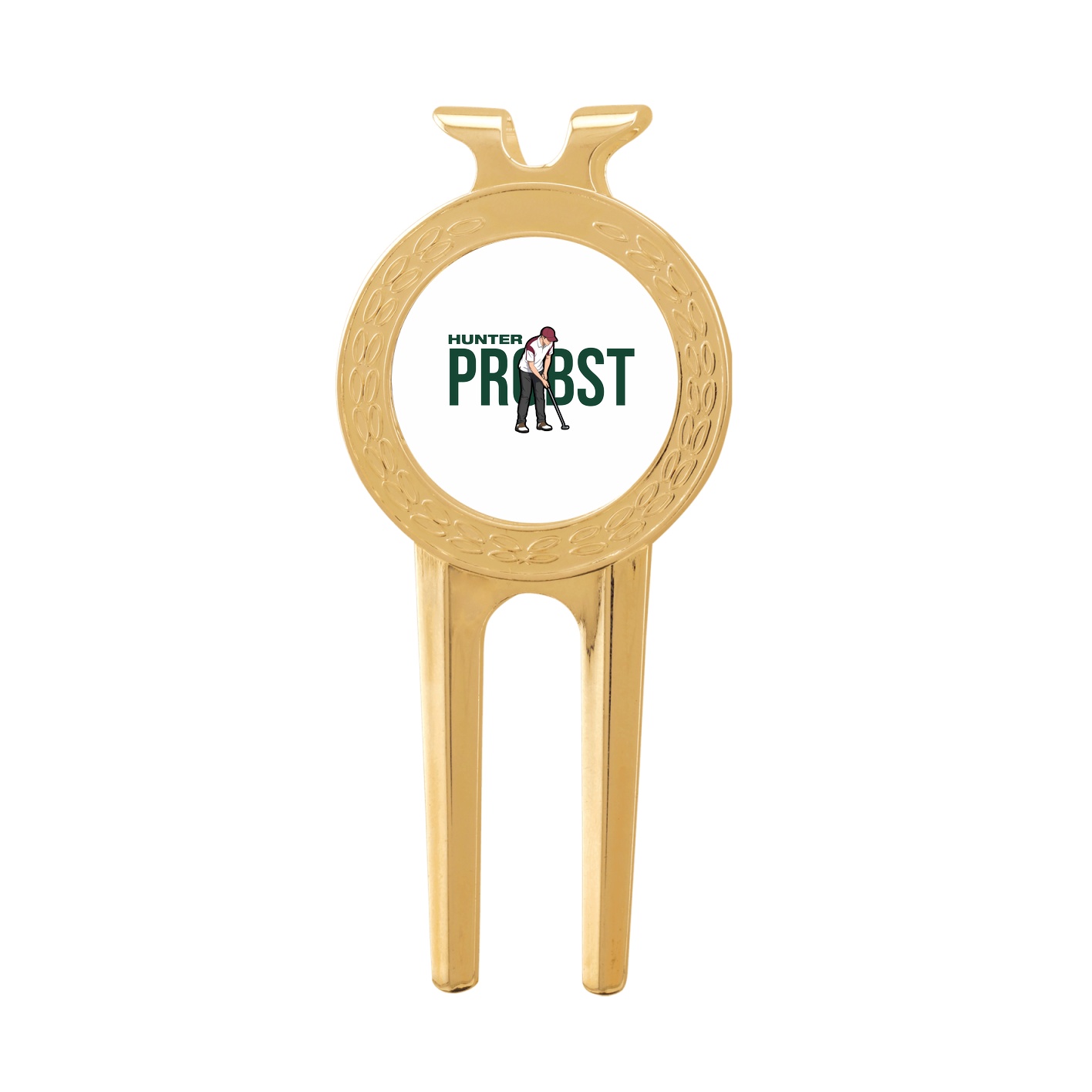 Divot Tool with Ball Marker — Player Name in Classic