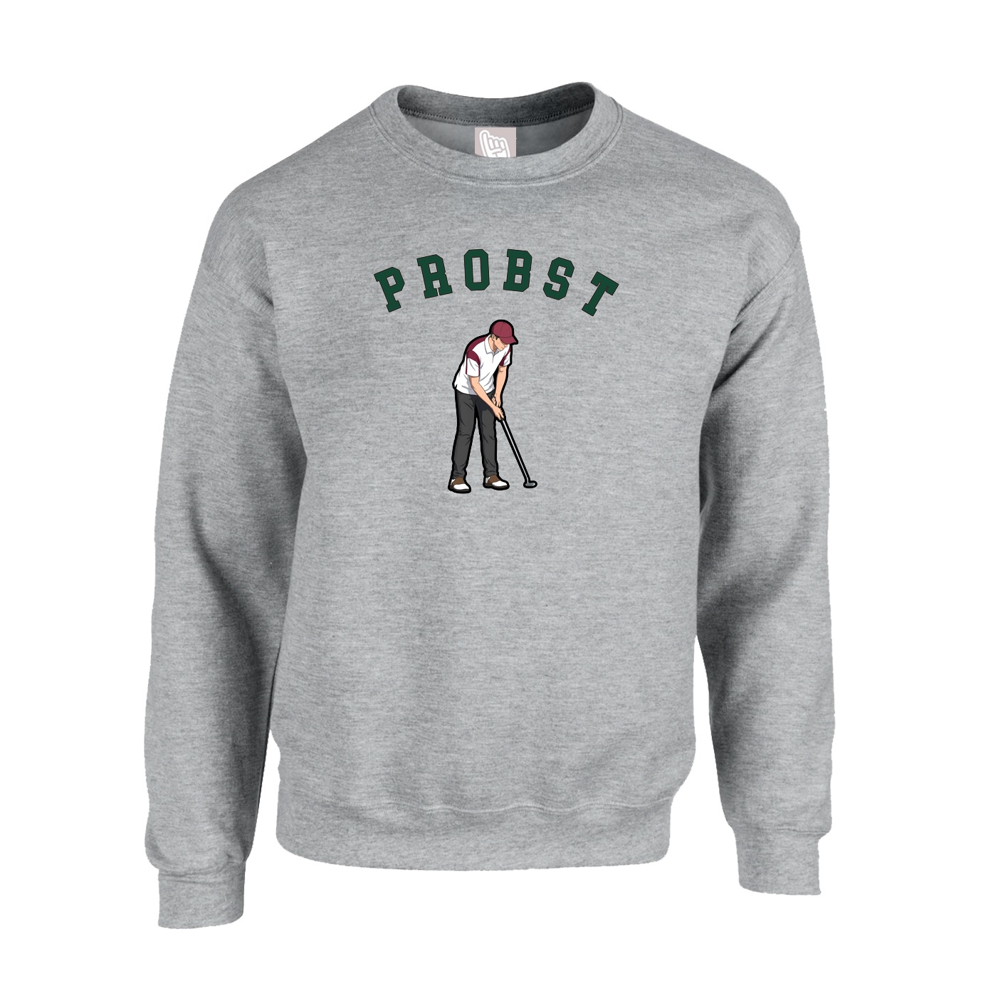 Fleece Crew — Shirsey Arch in Grey