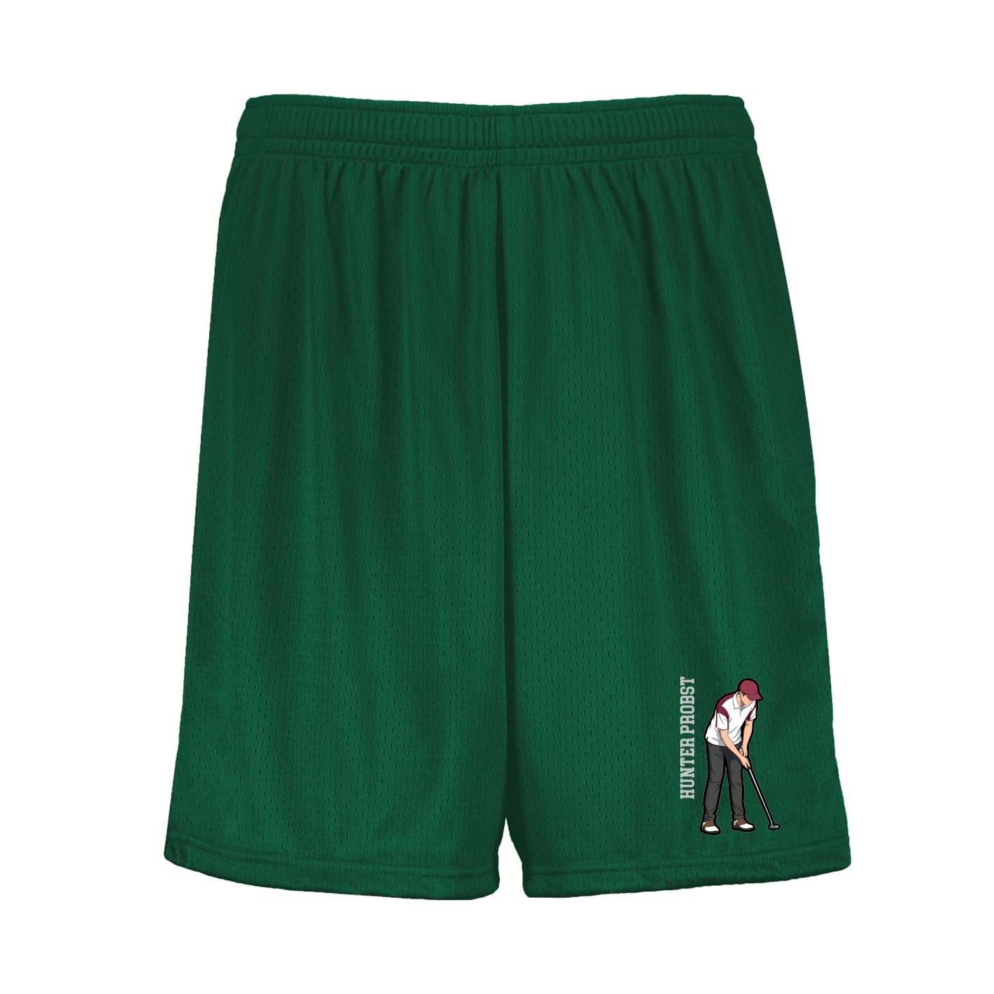 Shorts — Name Vertical in Green