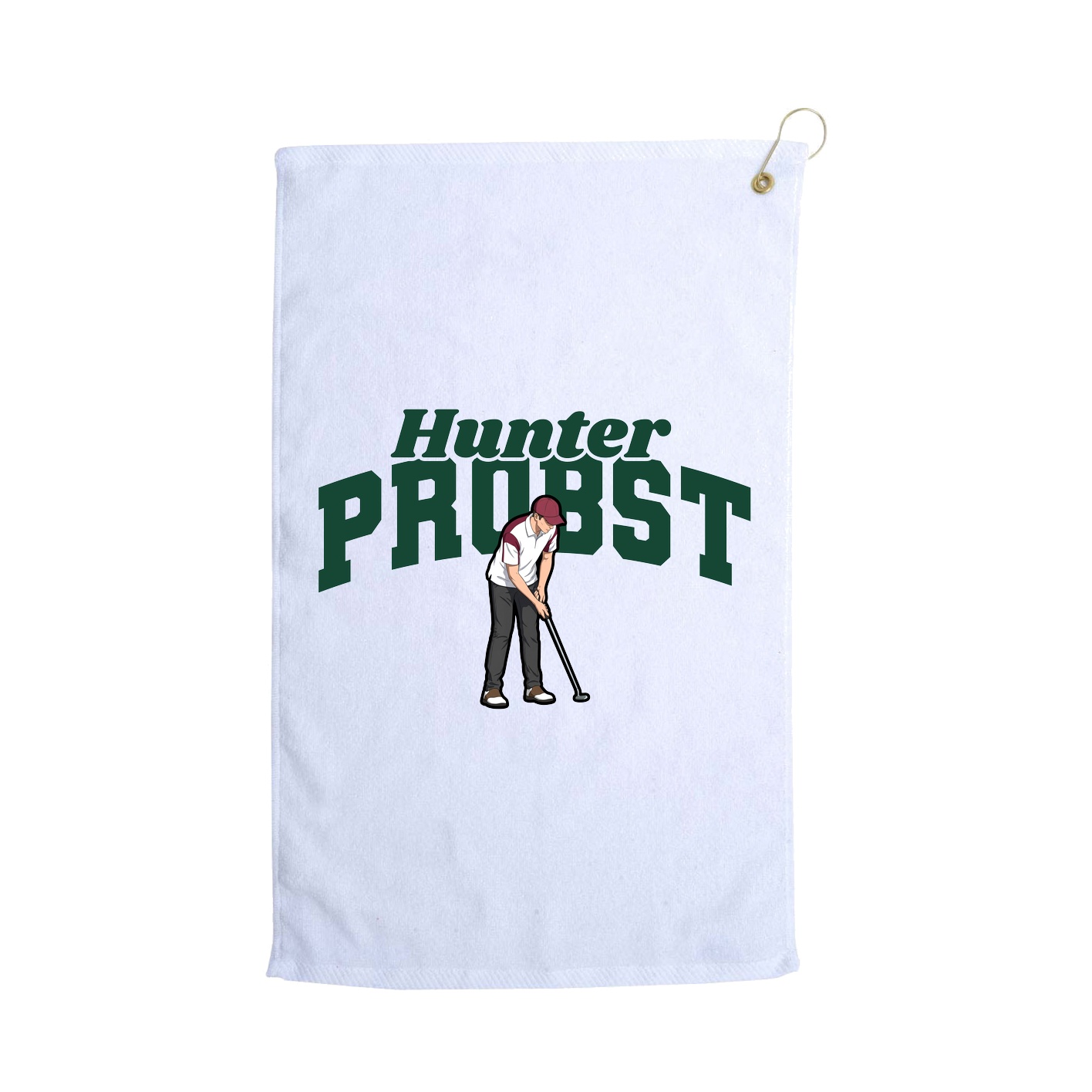 Golf Towel — Signature Arch in White