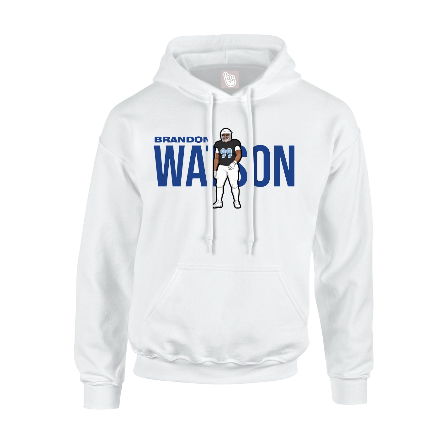 Youth Hoodie — Player Name in White