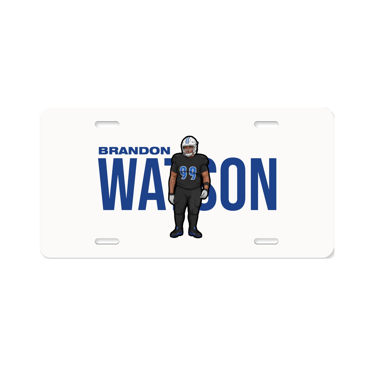 License Plate — Player Name in Classic