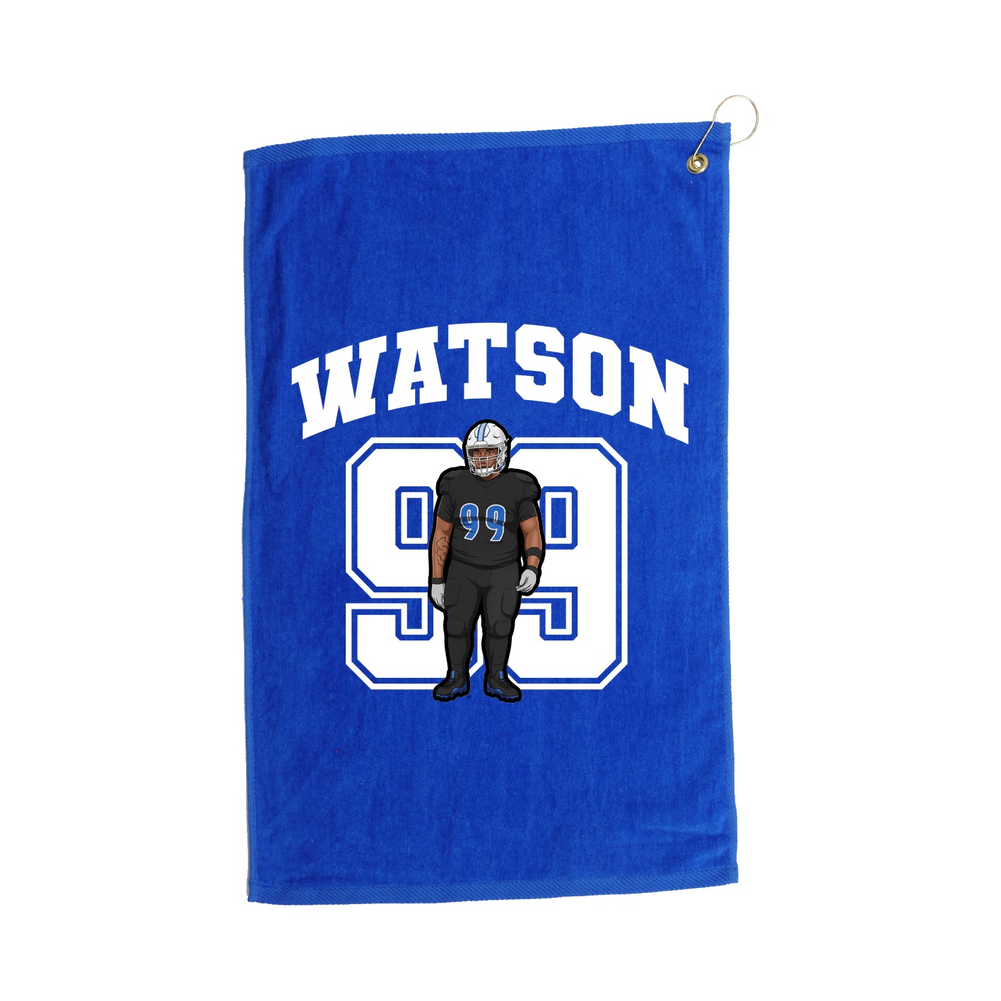Golf Towel — Number in Royal