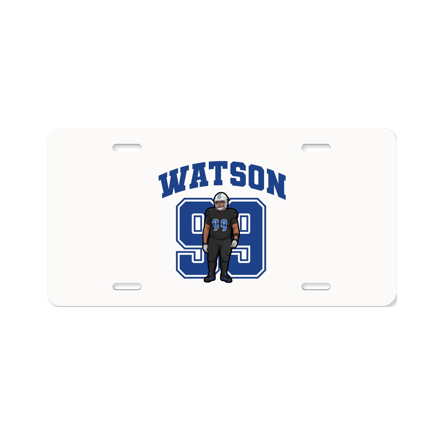 License Plate — Number in Classic