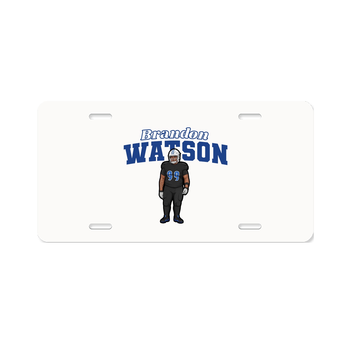 License Plate — Name Arch in Classic