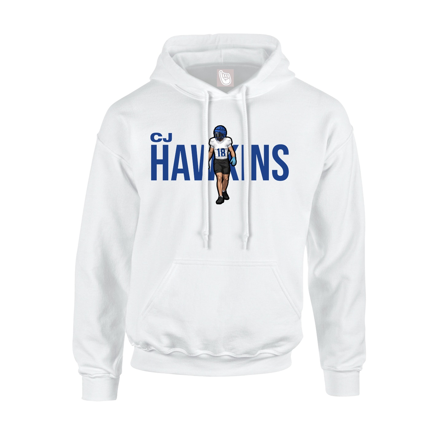 Youth Hoodie — Player Name in White